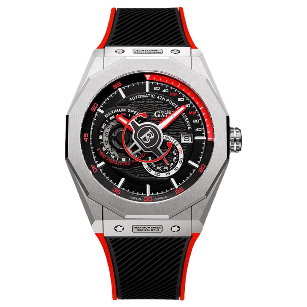 Часы Bonest Gatti Деловые светящиеся в темноте механические часы Водонепроницаемые роскошные часы