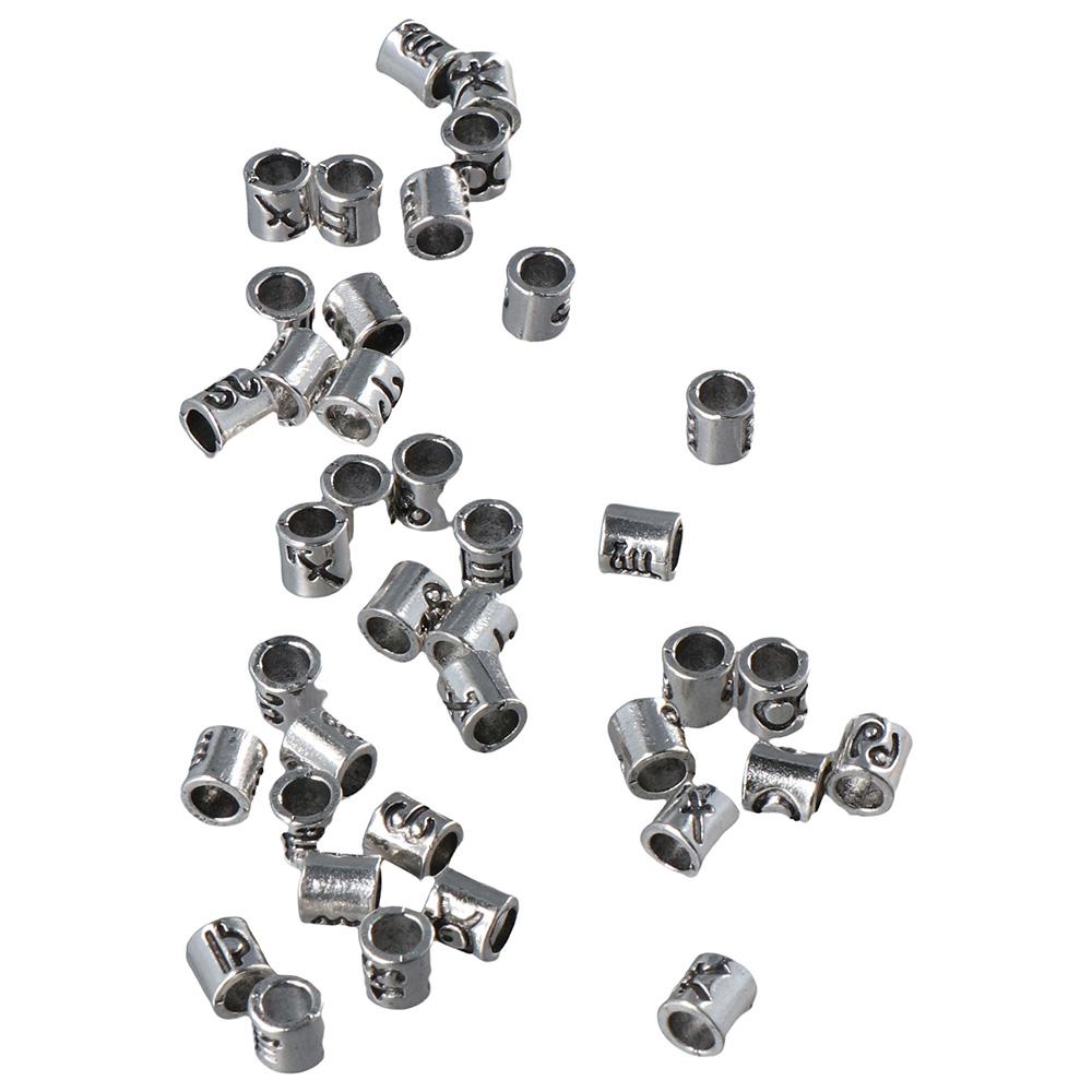 60 шт. 60 шт. Бусины со знаками зодиака, антикварные серебряные бусины-разделители, бусины гороскопа, сделай сам, ювелирное ремесло, изготовление