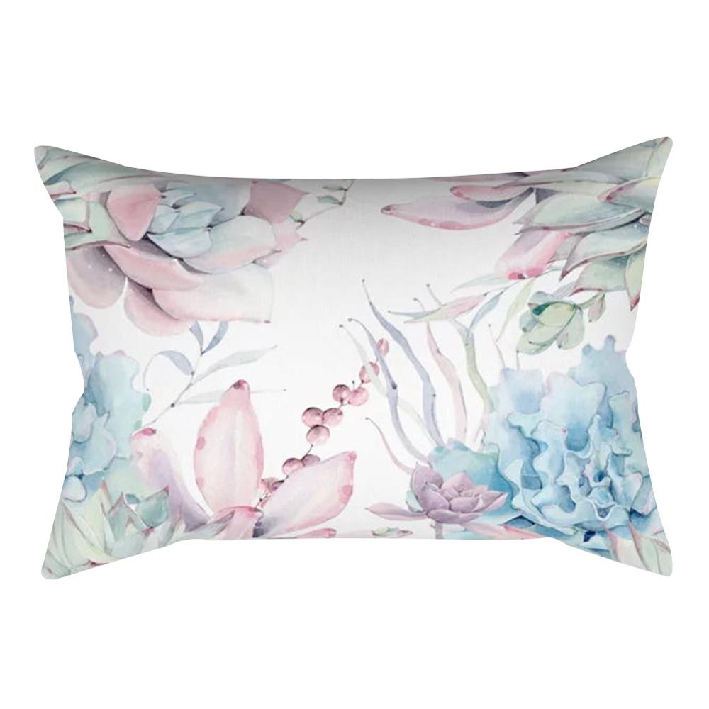 Декоративная наволочка с растительным светом кактуса для спальни, гостиной, дивана, стула, автомобиля, наволочка 30x50 см, домашний декор, наволочка