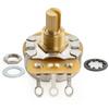 CTS 450G B250K Brass Short Split Shaft Potentiometer for Electric Guitar and Bass of 1/4" 10% B-Curve (Set 4)