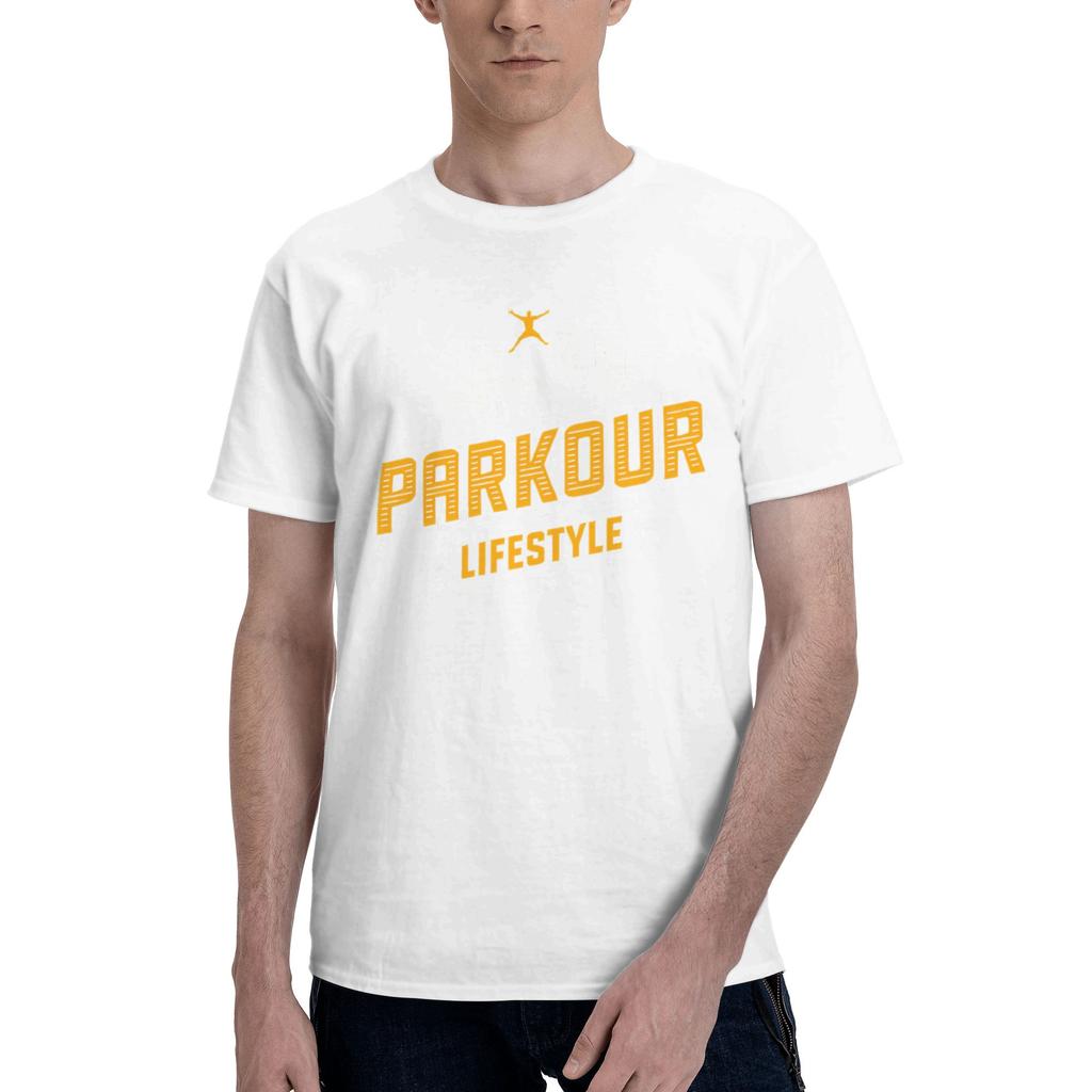 Freerun Freerunning Rooftop Lifestyle Men Parkour Funny Tee Shirt Short Sleeve Crewneck Pure Cotton Adult Clothes TShirt