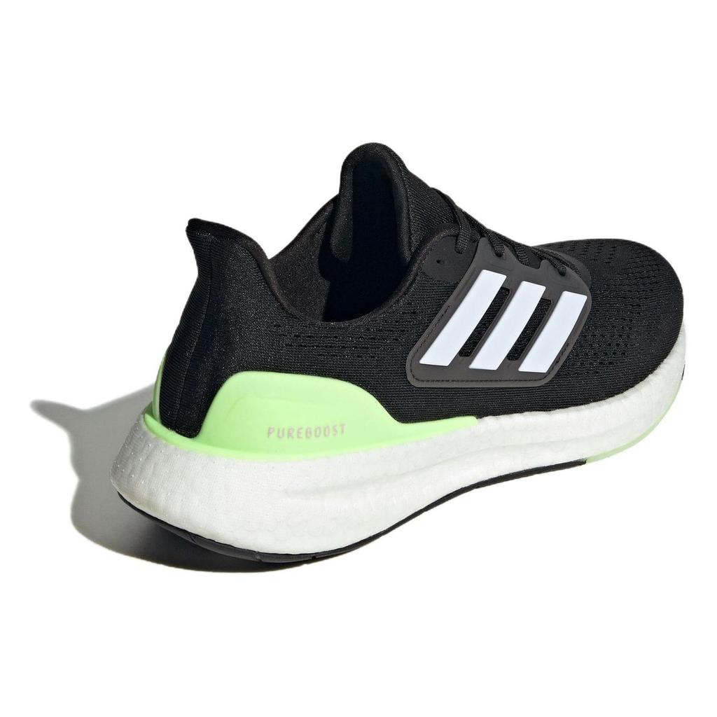 Adidas PureBoost 23 Wide Black Green Spark Кроссовки унисекс Core-Black Cloud-White IF9657