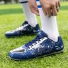 Новые весенне-летние мужские низкие спортивные туфли длинные и короткие шипы футбольные бутсы травяные кроссовки шиповки беговые кроссовки