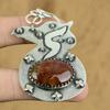 Natural Bloodstone Gemstone Indian Jewelry 925 Sterling Silver Pendant For Girls