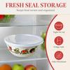 with Lid Enamel Bowl Floral Vegetable Preservation Boxes Enamel Mixing Bowl  Office Lunch