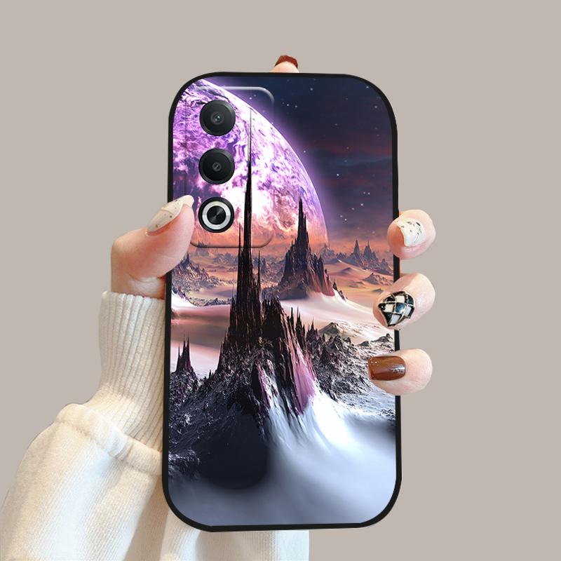 Чехол для Oppo A80 5G A3 Pro CPH2639 Ударопрочный Мягкий Силикон ТПУ Чехол для Телефона Для OPPO K12x A3x 5G Модный Роскошный Fundas Чехлы