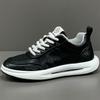 Men's New Leather Sneakers Trend Versatile Casual Shoes Soft Sole Comfortable Running Shoes Fashion Street Style