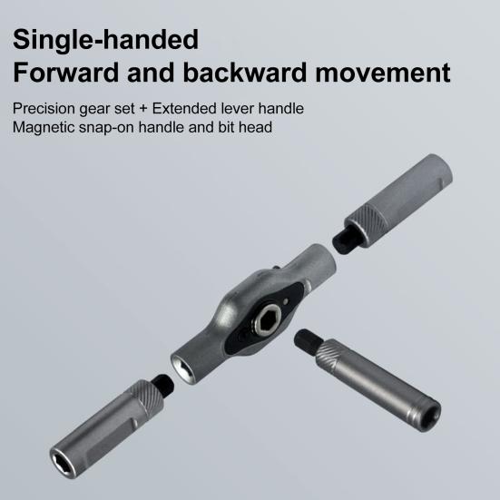 24/42Pcs Magnetic Ratchet Screwdriver Set Compact Portable Ratchet Screwdriver with Reversible High Torque Drive Handle