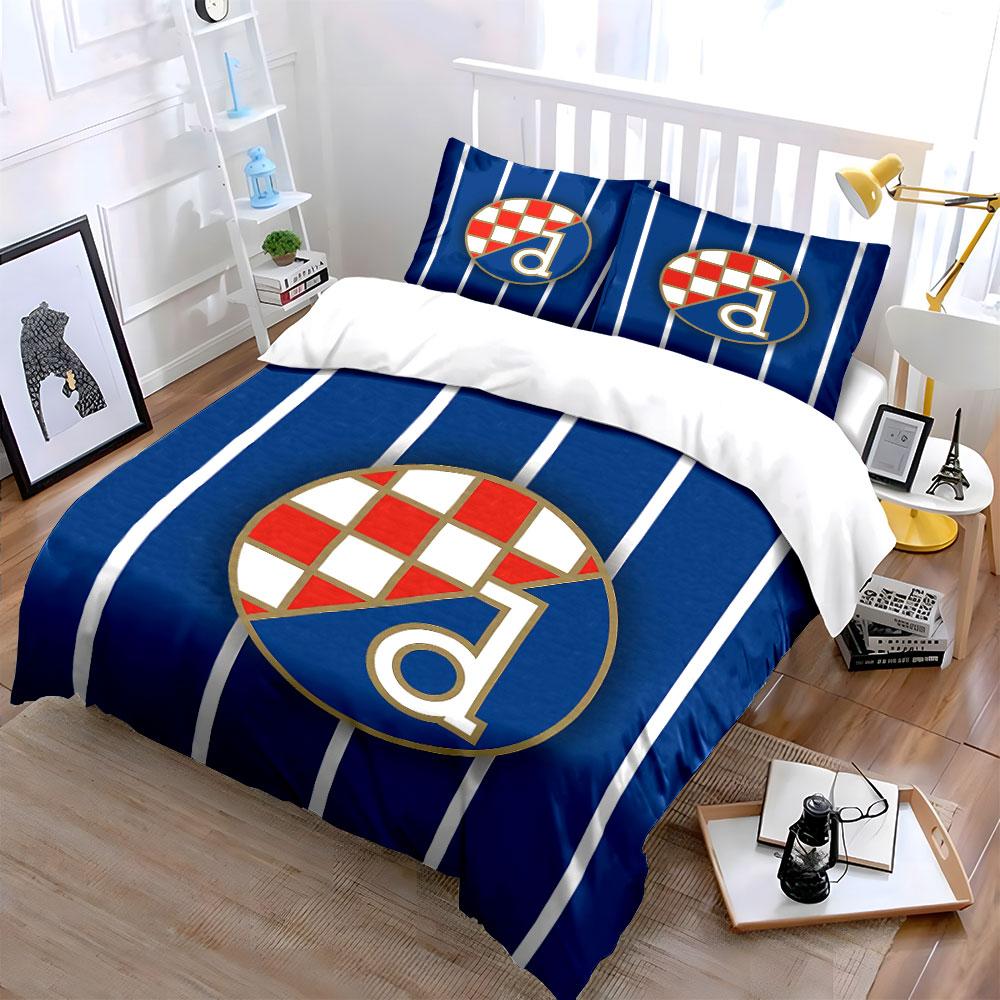 Blue Striped Set with Logo Design Bedding Duvet Cover Set Duvet Cover Pillowcases (1 * Duvet Cover 2 * Pillowcases, without duvet insert)