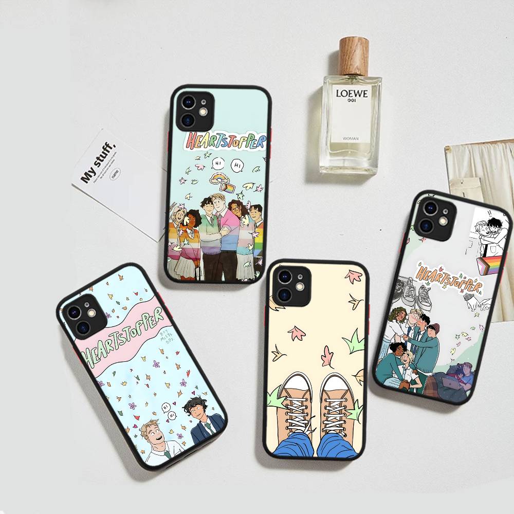 New Heartstopper Anime For IPhone 16 13 15 11 12 14 Pro Max 15 16 Plus X XS MAX Matte Phone Cover