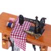1/12 Mini Sewing Machine with Thread Wooden Dollhouse Miniature Furniture