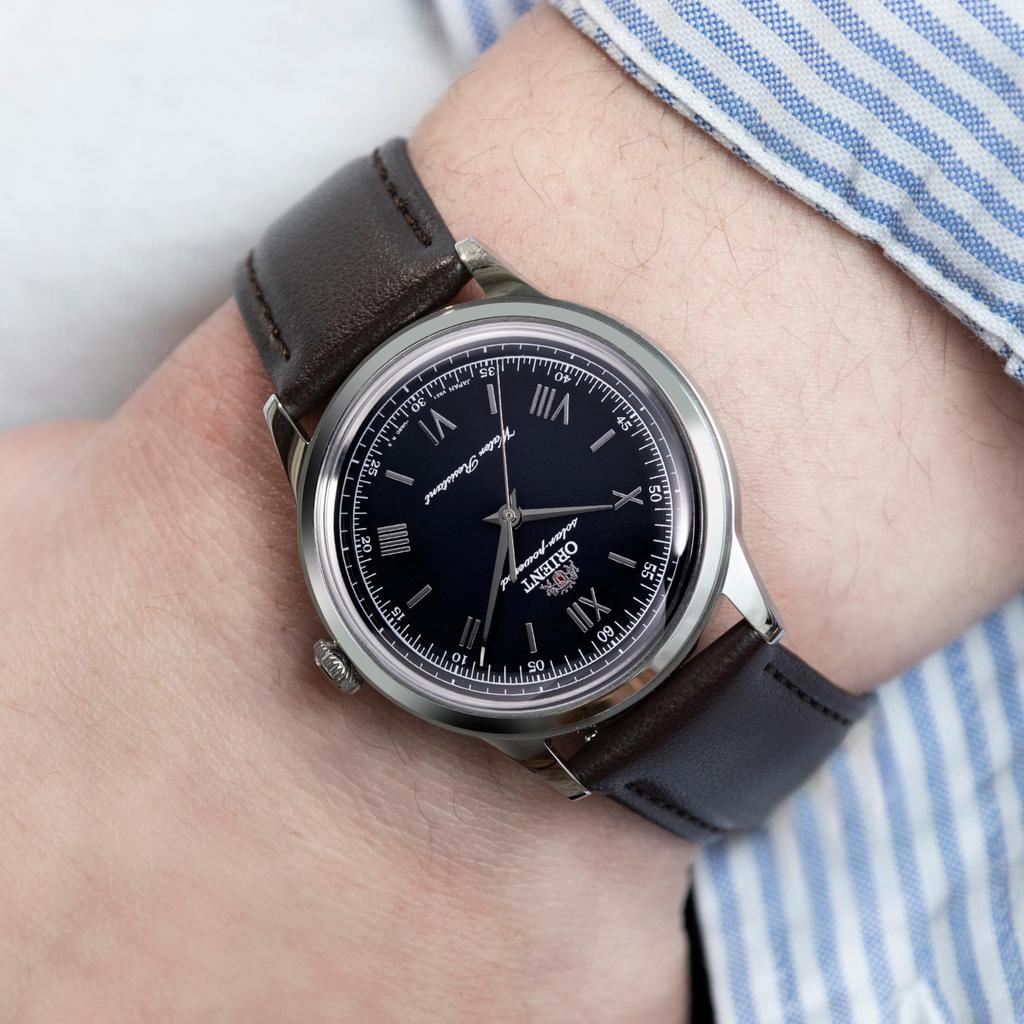 Orient Bambino на солнечной батарее с японским [Orient Watch] наручным, RN-WK0004L, Мужские, Черные, Гарантия производителя.
