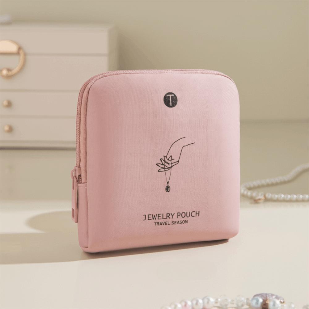 Waterproof Zipper Jewelry Bag Multifunctional Jewelry Organizer Fashion Jewelry Storage Bag Travel