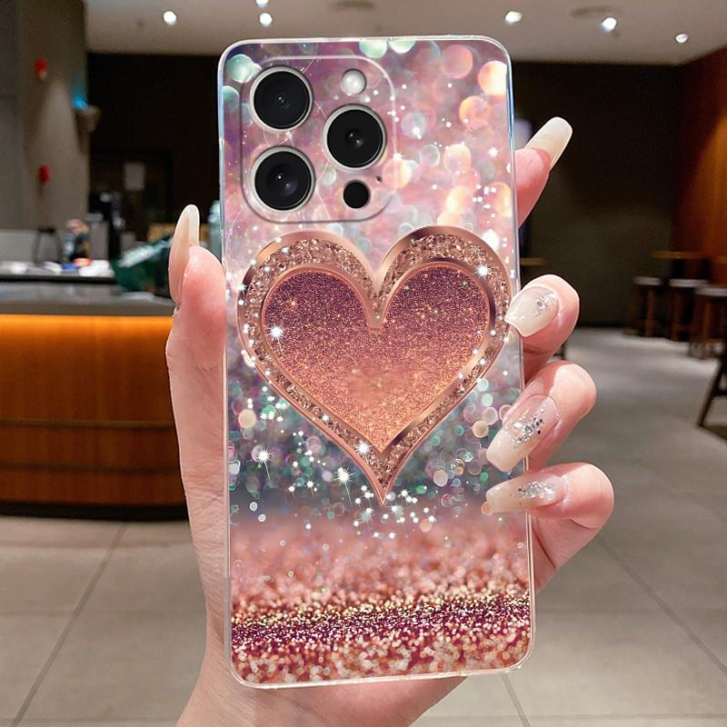 Cases For iPhone 16 Pro Max 16Pro Flower Butterfly Phone Case For iPhone 16e 16 Plus Soft Silicone Transparent TPU Back Cover