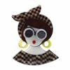 New Fashion Creative Fairy Girl Holding Rabbit Acrylic Brooches For Women Cartoon Cute Badge Brooch Pins Party Jewelry Gift