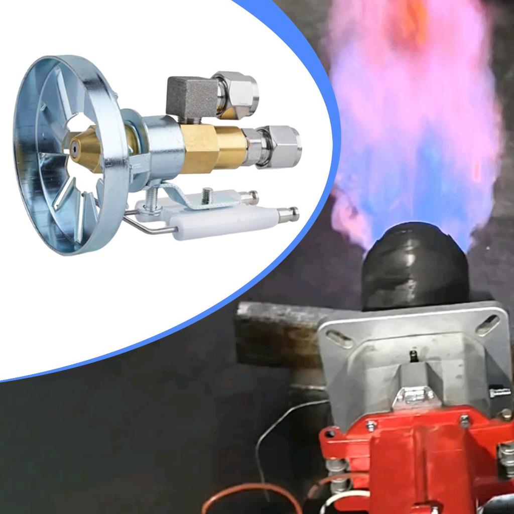 Форсунка для сжигания отработанного масла Распыление воздухом Металл Тяжелые аксессуары Полный конус