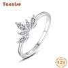 Tancise Classic стерлингового серебра 925 пробы кольцо с цирконом женские ювелирные изделия свадебное обещание вечерние подарок
