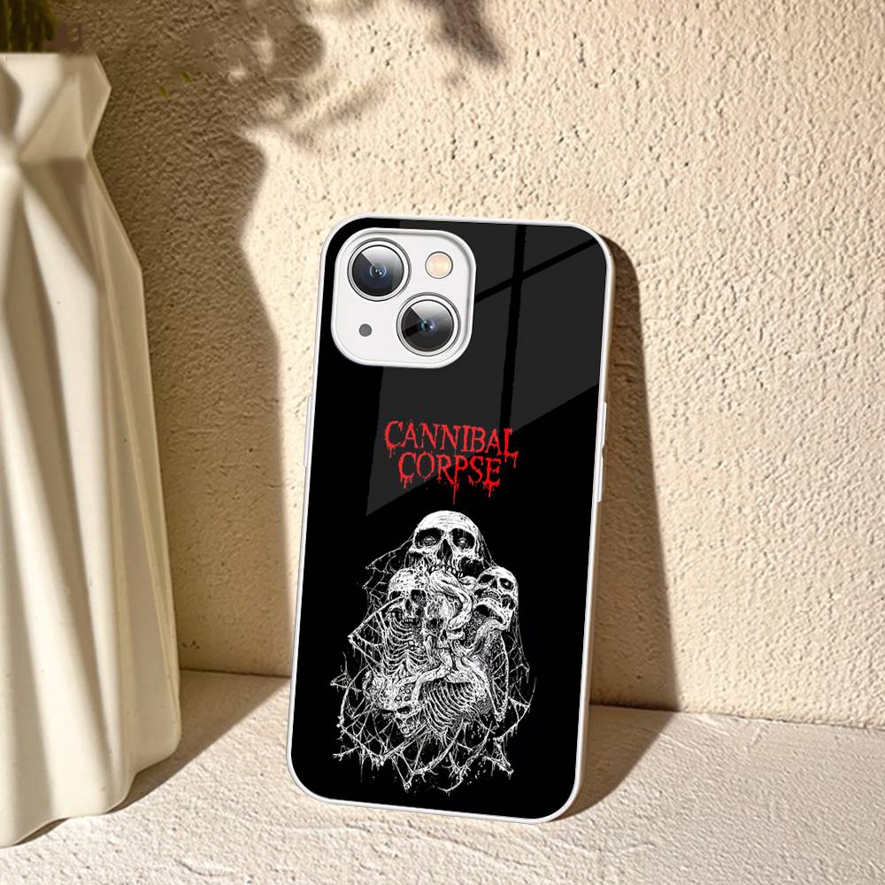 C-Cannibal C-Corpse Band Tempered Glass For Iphone 14 13 12 11 Pro Mini XS MAX 14Plus X XS XR Fundas