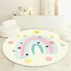 Cartoon Style Living Room Decoration Carpet Cute Round Rugs for Bedroom Fluffy Soft Children Rug Thickened Plush Study Floor Mat