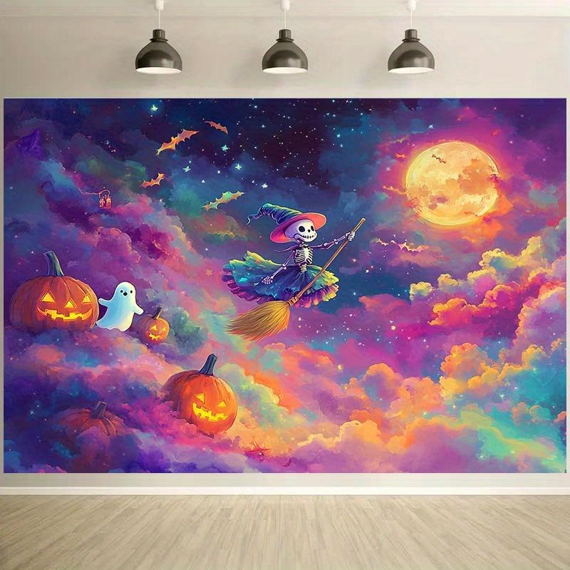 2D flat photography backdrop cloth 1 piece Suitable for parties and events Halloween background Polyester material