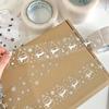 100M Ins Cute Winter Snowflake Transparent Tape Express Box Carton Packing Tape Scrapbook Journal Landscape Decoration Sticker