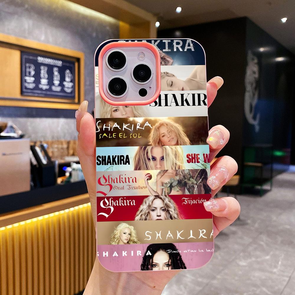 Shakira Модный Гелевый Двухслойный Розовый Чехол для Мобильного Телефона для iPhone 17 16 15 14 13 12 11 Air Pro Max Plus Защитный