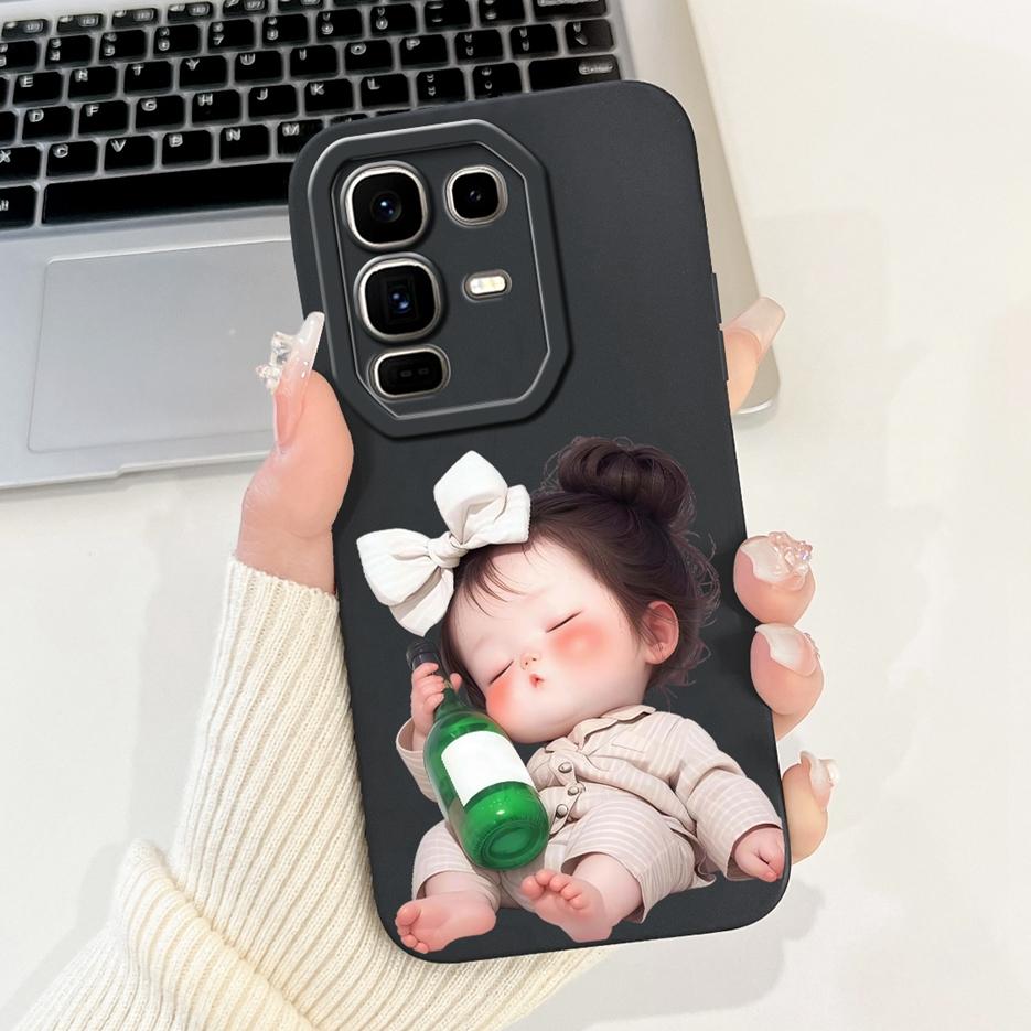 Чехол для Infinix Note 50X 5G X6857B Новый Конфетный Расписной Чехол для Телефона Для Infinix Note 50 Pro Plus 50S Note50X Note50S 5G Оболочка