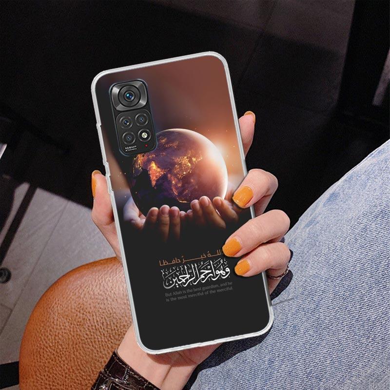 Мусульманский Ислам Бисмиллях Аллах Чехол для Телефона Для Xiaomi Redmi Note 15 14 13 12S 12 11 Pro Plus 14S 11S 11E 10 10S 11T 5G Персонализированный