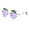 Персонализированные солнцезащитные очки Strawberry, женственные модные солнцезащитные очки Ball, забавные очки