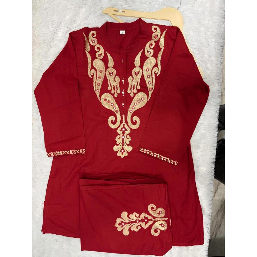 Женский этнический набор Kurta Pant для вечеринки Индийский Болливуд Топ Курти Комплект с шнурком