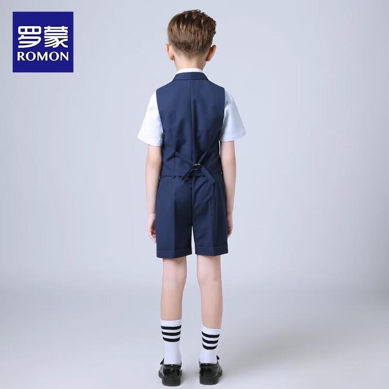 Romon Boys' Formal Vest Five-Piece Set