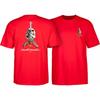 Powell Peralta Skateboard Skull Sword Red Unisex T-Shirt