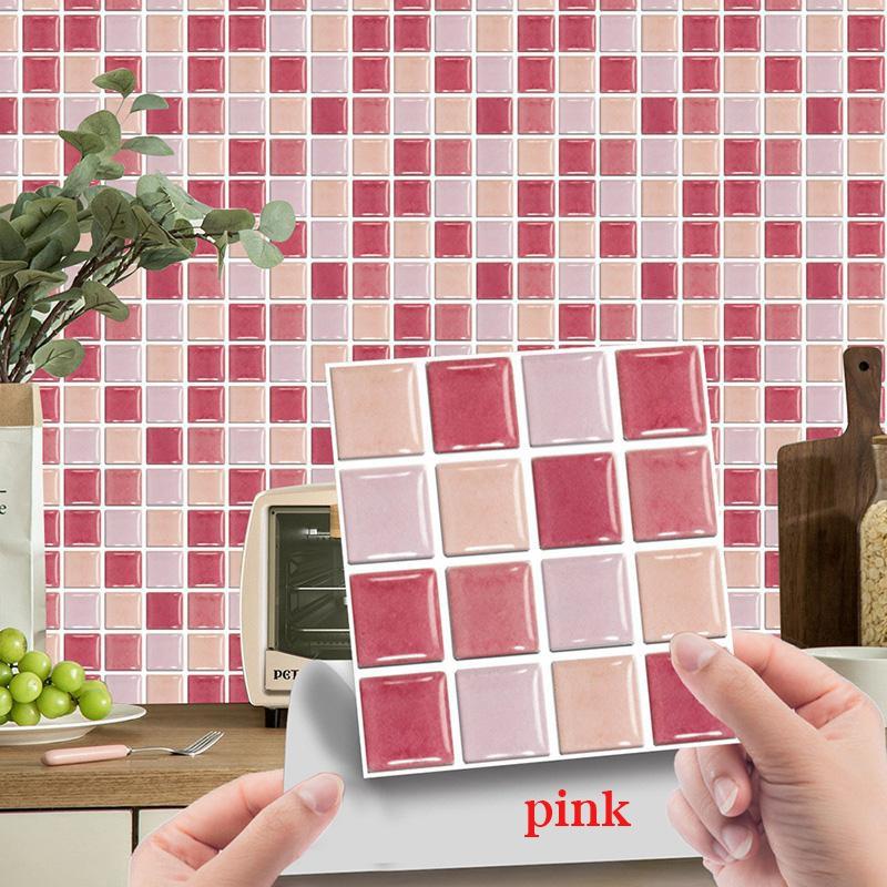 10/30/100 шт., кухонные наклейки на плитку из ПВХ, мозаика для ванной комнаты, самоклеящаяся наклейка на стену
