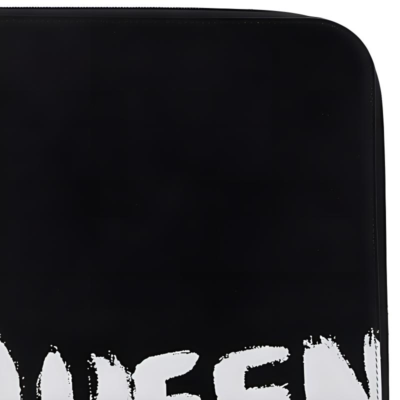 Alexander Mcqueen Кожаная клатч-сумка на молнии с принтом граффити Мужская клатч-сумка Черная 6094811NT5B1070