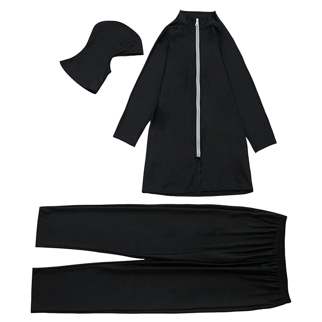 Plus Size Women Muslim Muslimah Swimwear Full Coverage Women Swimming Suit Highly Elastic Comfortable 3 Pieces Beachwear XL-6XL