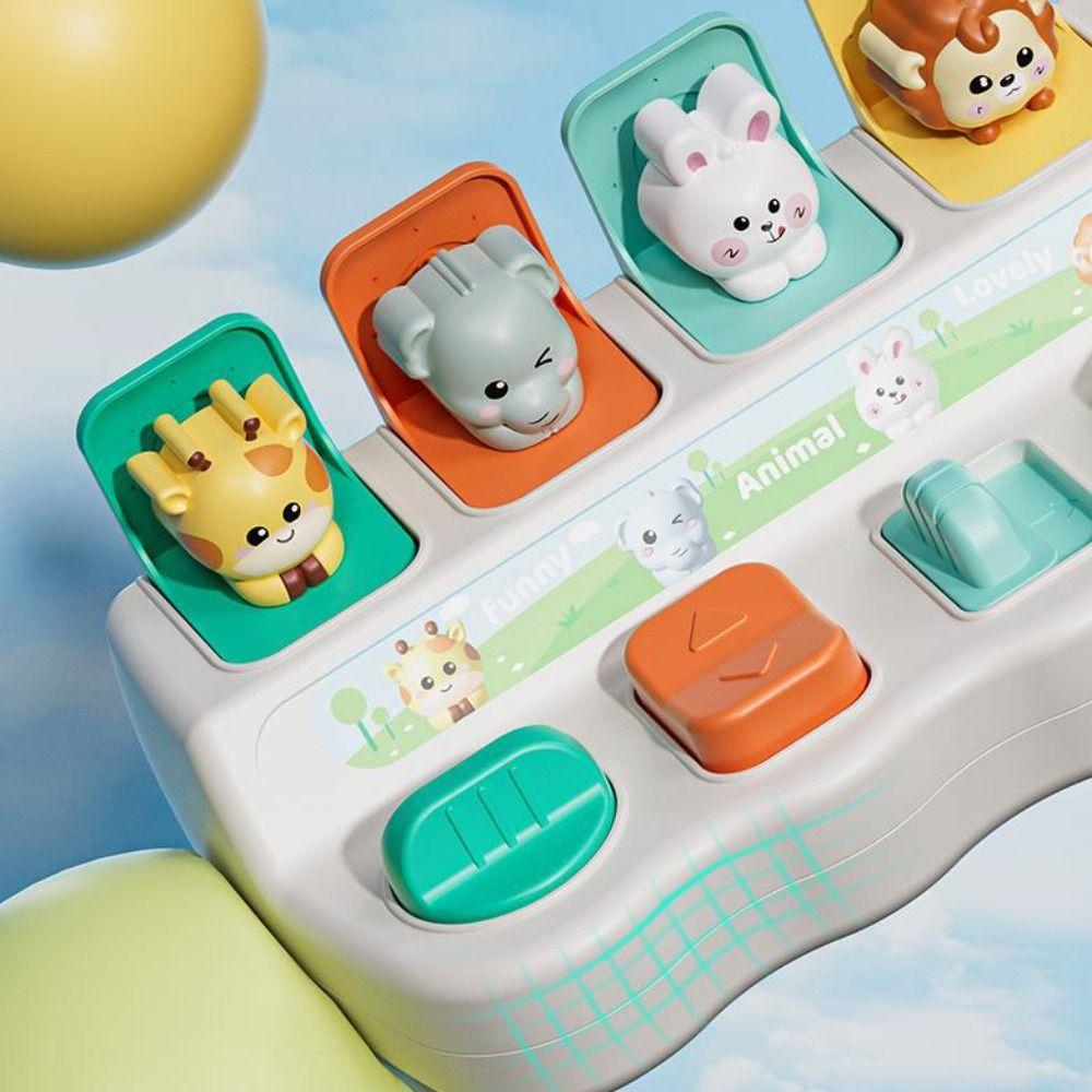 Montessori Interactive Animal Toy Box Cartoon Animals Pop-up Animals Toy Kids Gifts