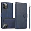 For iPhone 16 Pro Case Magnetic Detachable 2-in-1 Wallet Stand PU Leather Phone Cover