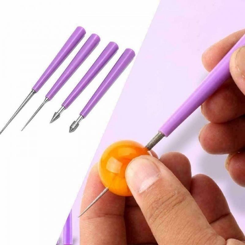 Новое качество, 4 шт., алмазный жемчуг, стеклянная бусина, развертка, заусенец, увеличитель отверстий для бисера, набор инструментов «сделай сам»