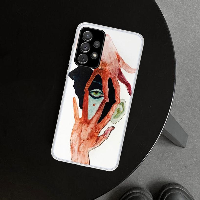 Чехол для телефона в стиле японского хоррор-манга для Samsung Galaxy A12 A22 A32 A52 A72 A02S A51 A50S A31 A20S A10S Note 20 Ultra 10