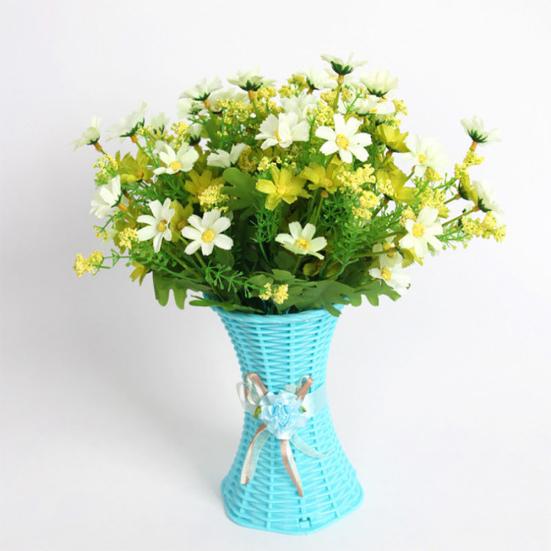 1 букет 28 головок сушеных искусственных поддельных шелковых цветов букет букет для дома