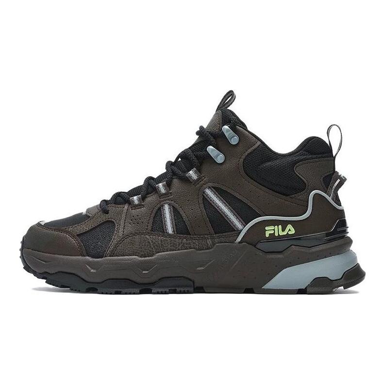 Fila Trek 1S Сетчатая ткань Синтетическая кожа Ретро Универсальные Амортизирующие Износостойкие Низкие Повседневные Кроссовки Мужские темно-коричневые F12M342129FBW