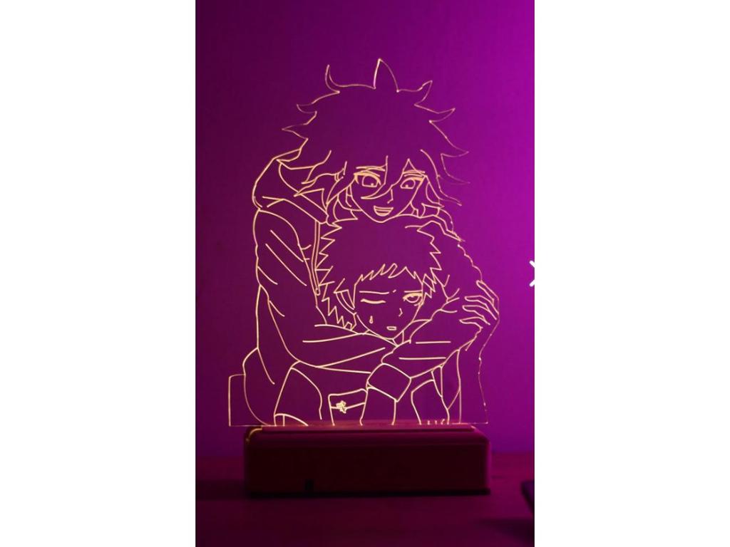 Danganronpa Нагито Комаэда Хадзиме Хината 16-цветный ночник