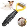 Расческа для кошек и собак, щетка для вычесывания шерсти, грабли для удаления линьки, инструмент для ухода за длинношерстными питомцами