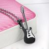 Jewelry Stainless Steel Music Guitar Necklace Pendant Chain