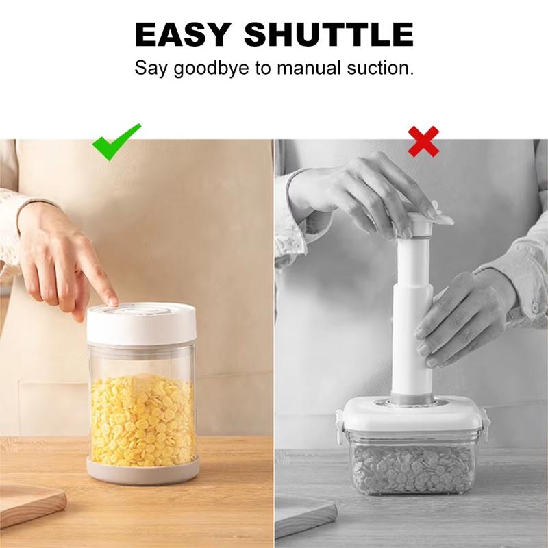 Хорошая-Умная Вакуумная Стеклянная Банка Для Хранения Продуктов - Многоразовый, Многоцелевой Контейнер Для Кофейных Зерен, Фруктов, Большой Вместимости