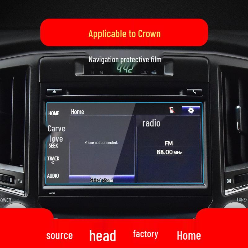 Protective Film for Toyota Crown, Land Cruiser, BZ3, Venza Navigation & Console
