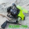 New All Metal No Gap Fluorescent Green Fishing Reel Full Metal Spool Grip Seawater Freshwater Suitable for Any Fish Fishing Line Spinning Reel