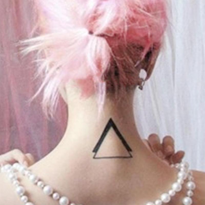 2 шт./набор Геометрические временные татуировки для тела, рук, ног, водостойкие флеш-тату-наклейки