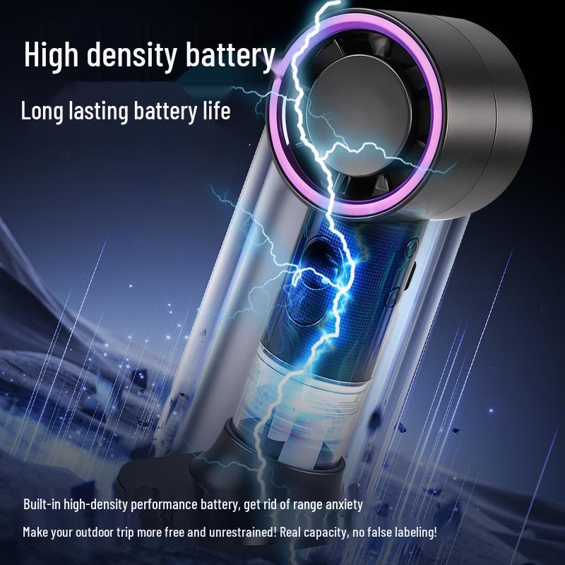 Portable Rechargeable Mini Fan: High-Speed, Long-Lasting Desktop & Handheld Humidifying Spray for Summer Cooling