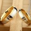 Fashion Golden Couple Ring Unique Engagement Wedding Ring Romantic Valentine's Day Gift